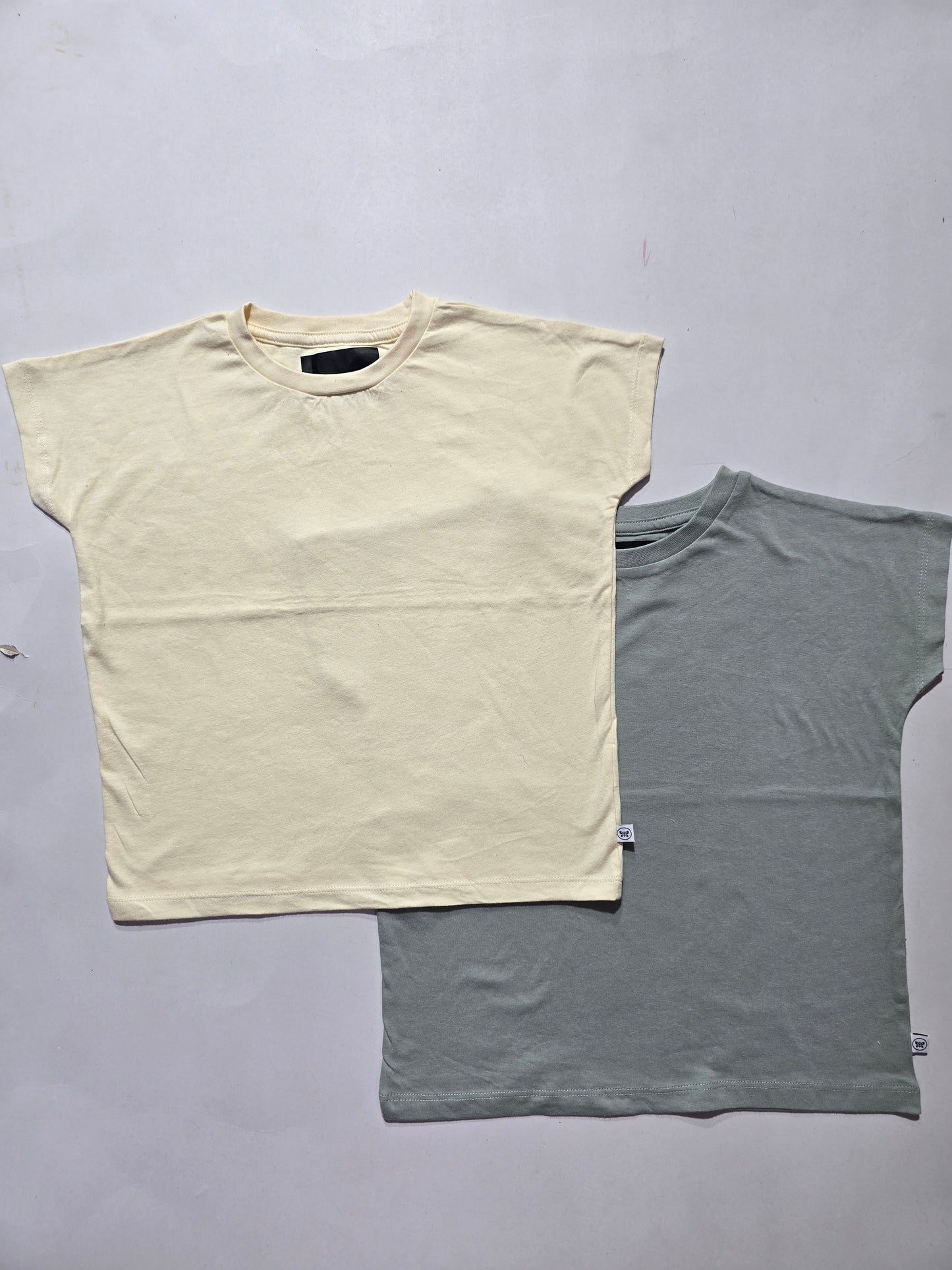 Girl's cap sleeve t-shirt - (2pcs combo)9