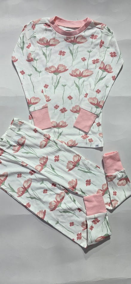 Unisex pant Co-ord Set - - pink blossoms