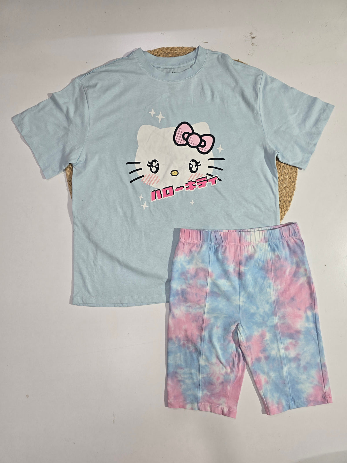 Girl's short set - kitty dye