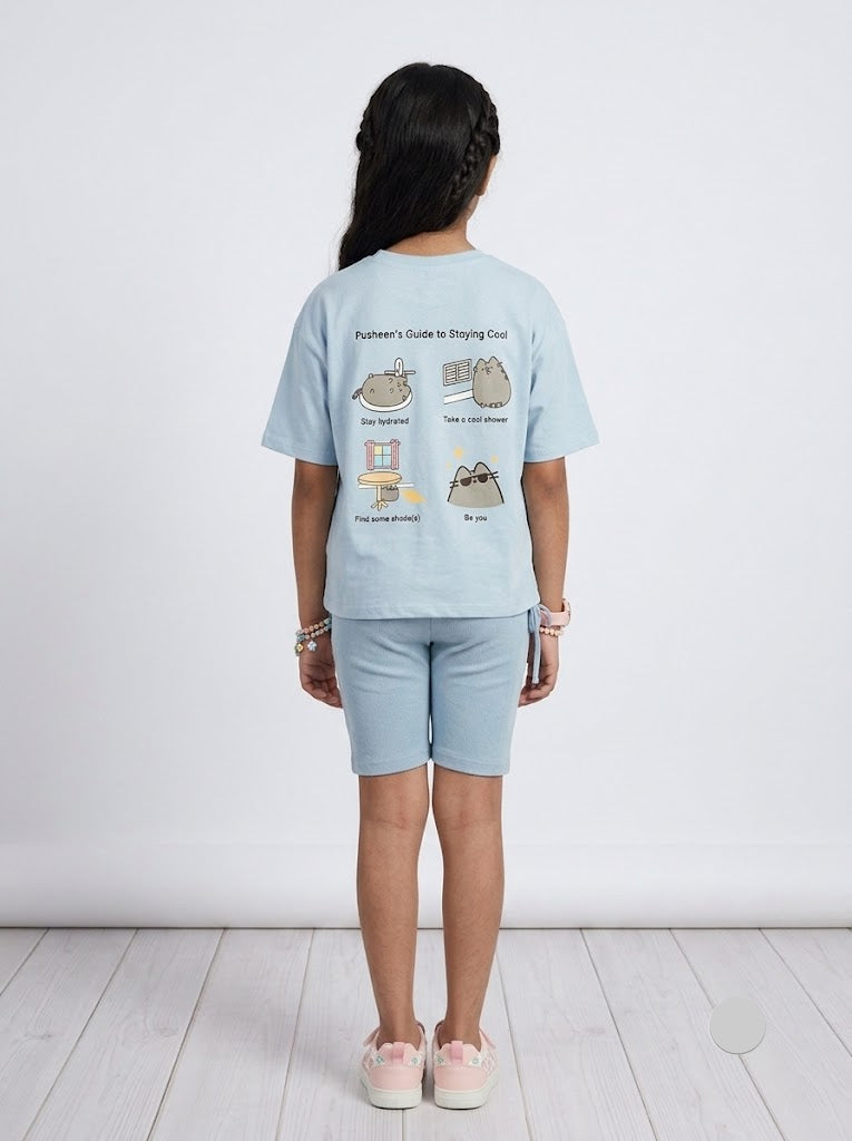 Girl's short set - cool cat