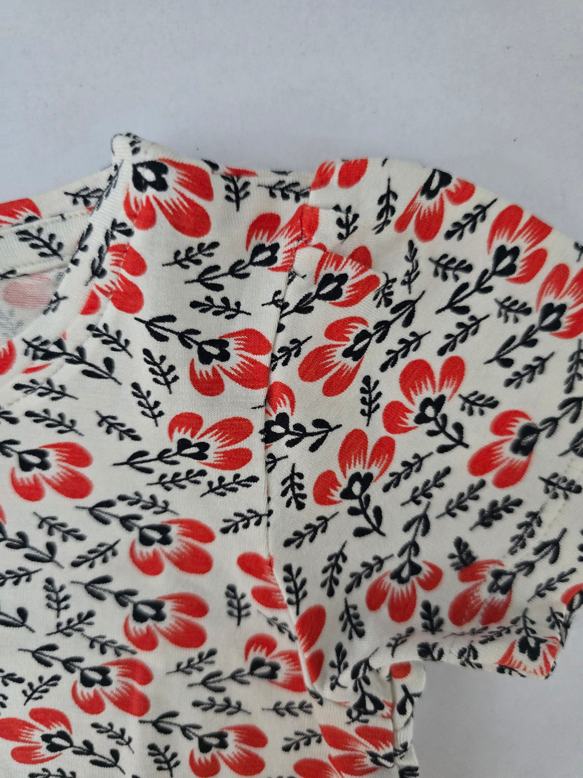 Baby Co-ord Pant Sets Red Buds 100% Cotton Baby Girl Outfit