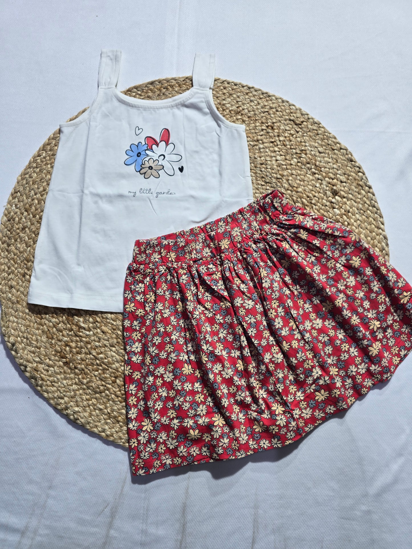 Girl's skirt set - blossoms