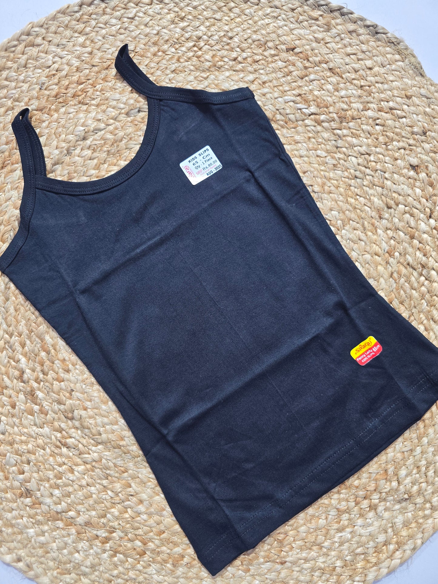 Girl's slip - black