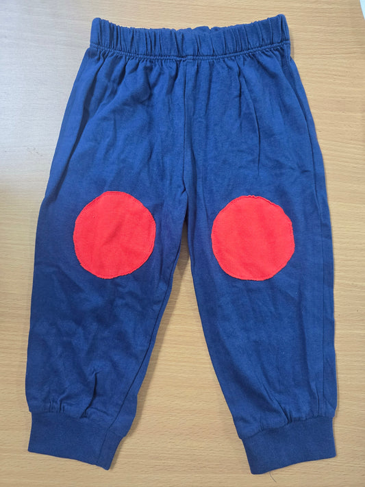 Baby's pants - n/red patches