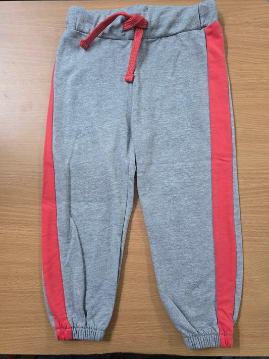 Baby's loop knit pants - grey orange