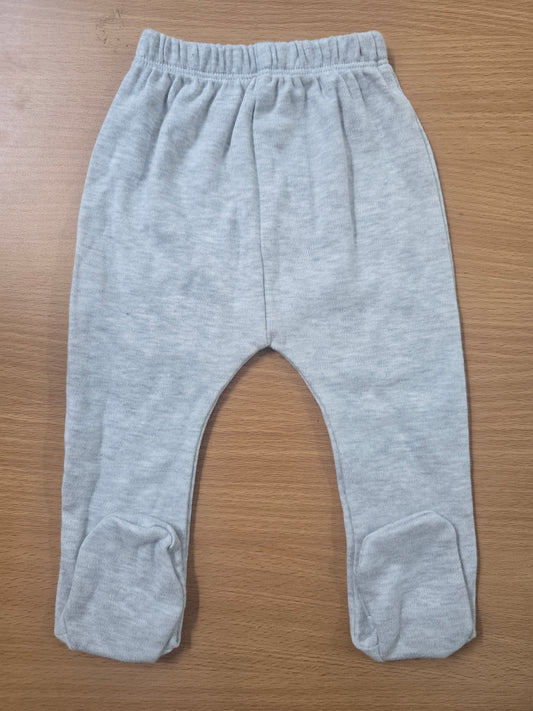 Baby's pants with attached shoe - l.grey