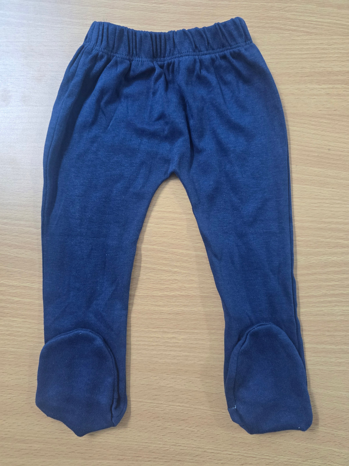 Baby's pants with attached shoe - navy