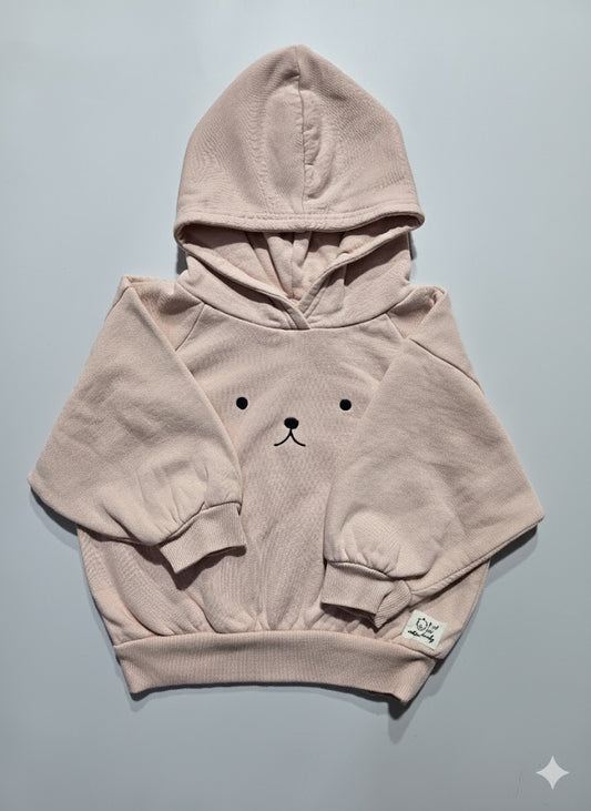 Baby's loop knit Hoodie(light pink)