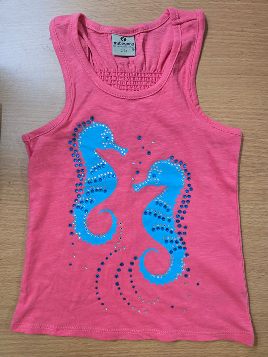 Girl's LS t-shirt - seahorse
