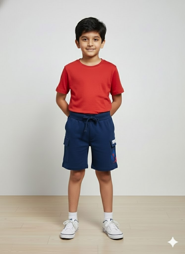 Boy's loop knit shorts