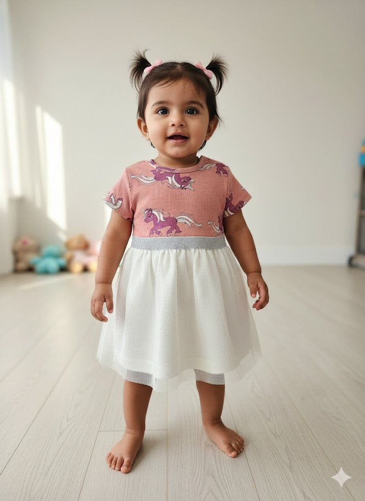 Baby's net frock