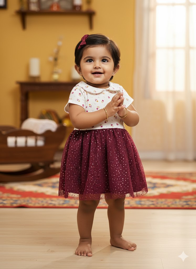 baby's net frock