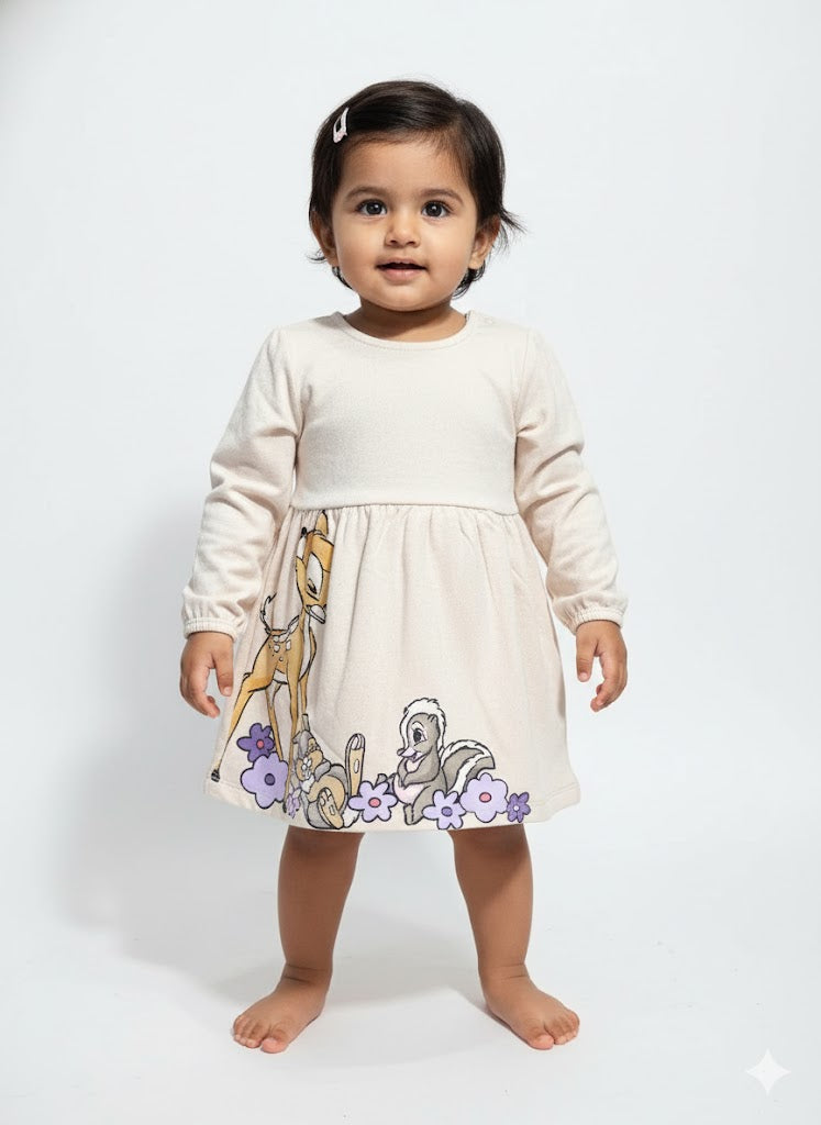 Baby's loop knit frock