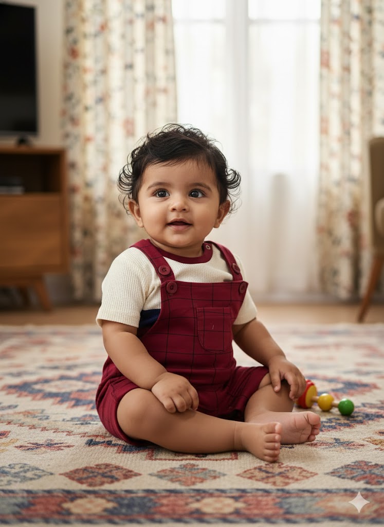 Baby's dungaree set