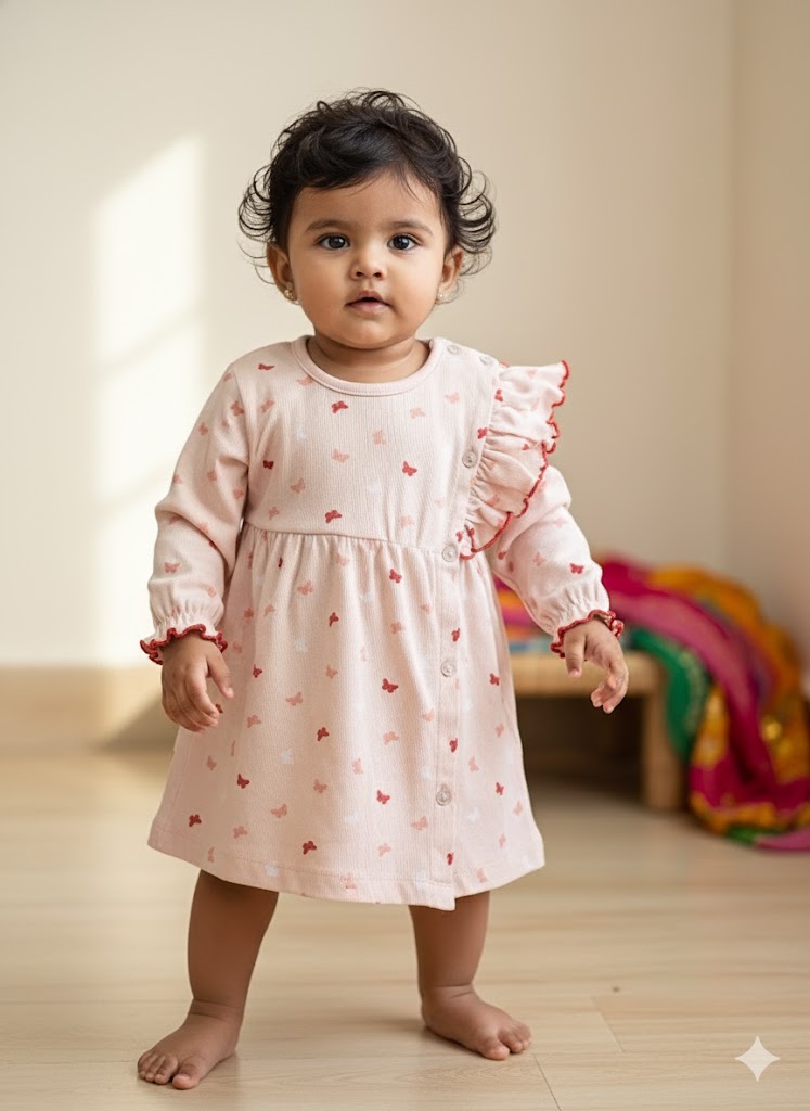 Baby's full open frock