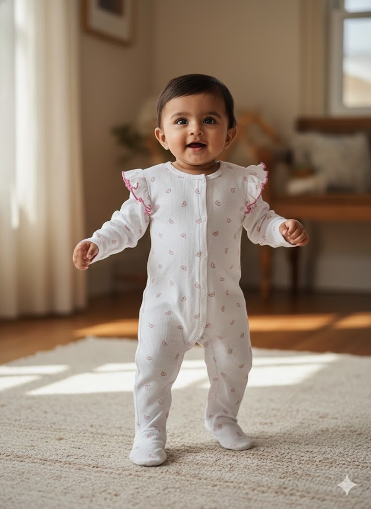 Soft Cotton Baby Sleepsuits & Jumpsuits for Newborns
