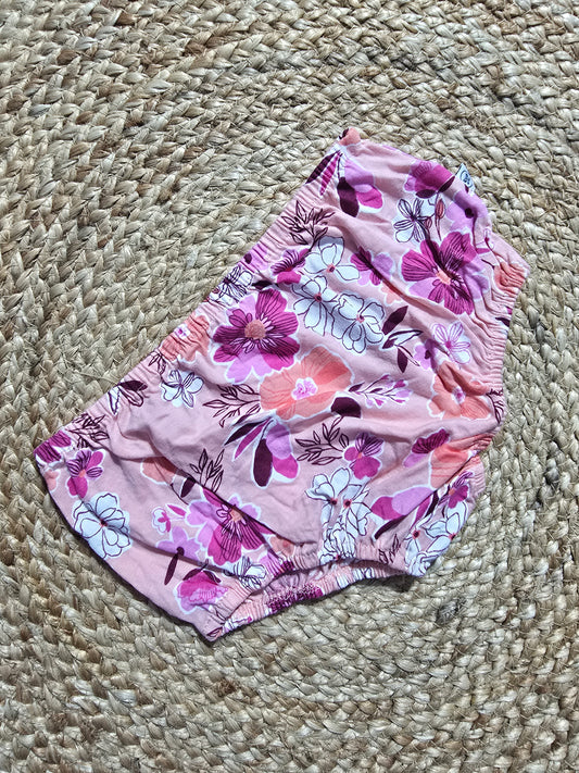 Baby's panties - pink flowers