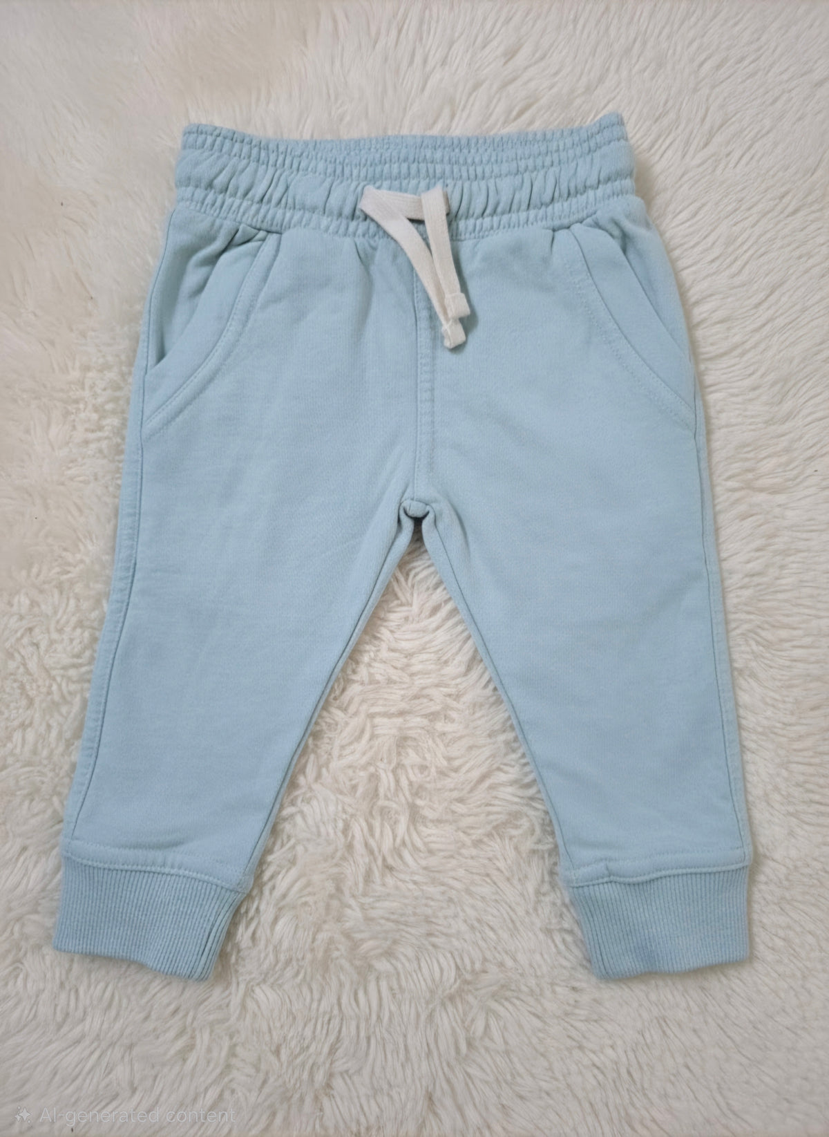 Baby's loop knit pant - blue