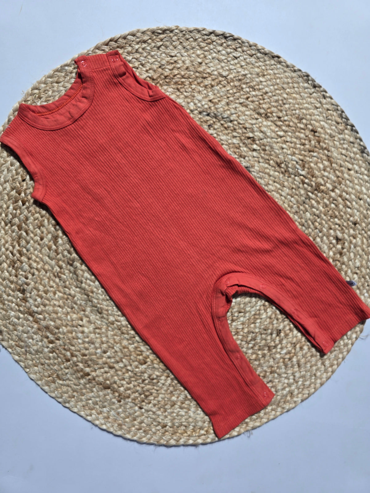 Baby's LS half jumpsuit - orange