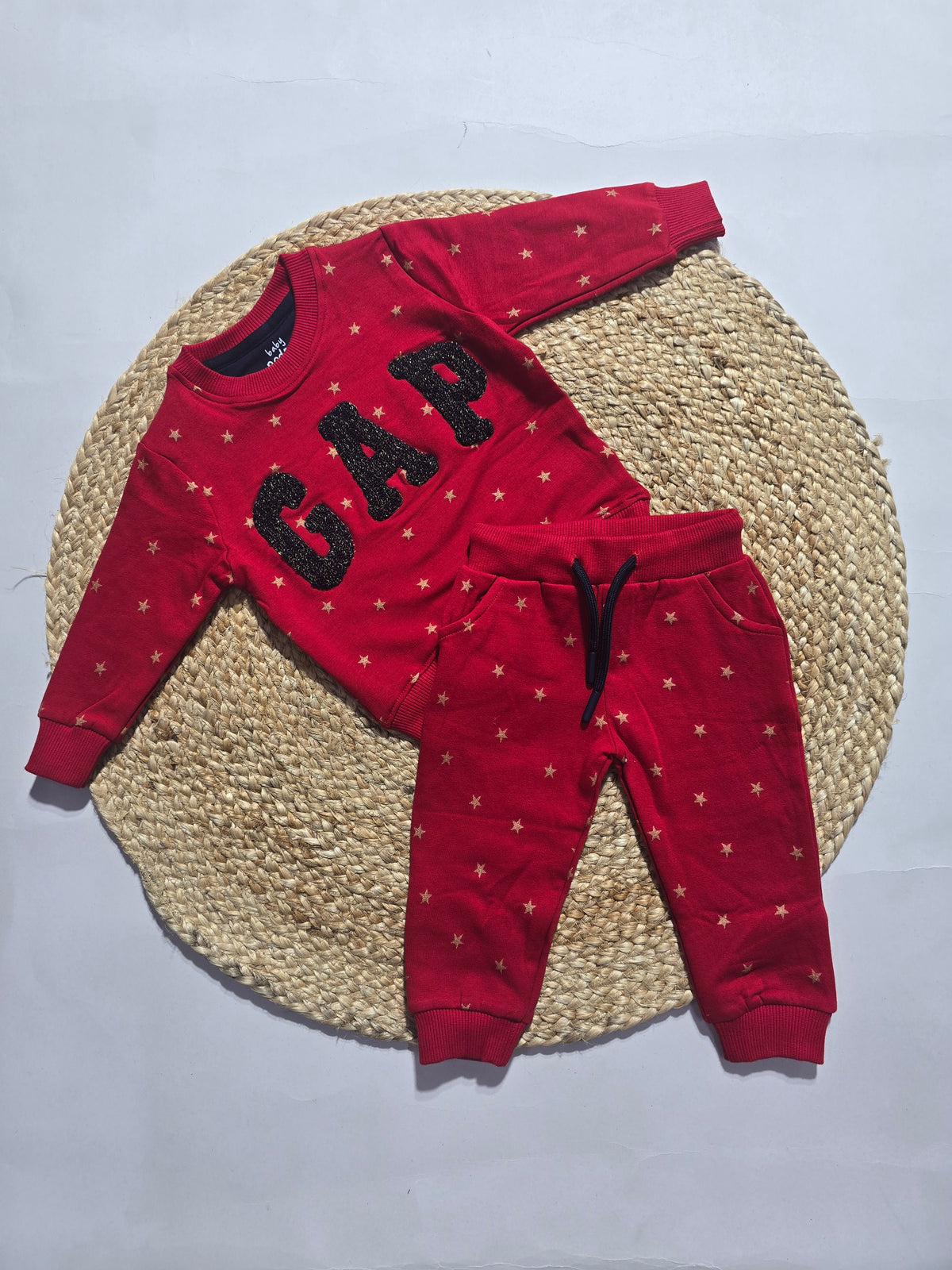 Baby's co-ord Pant Set – red cap