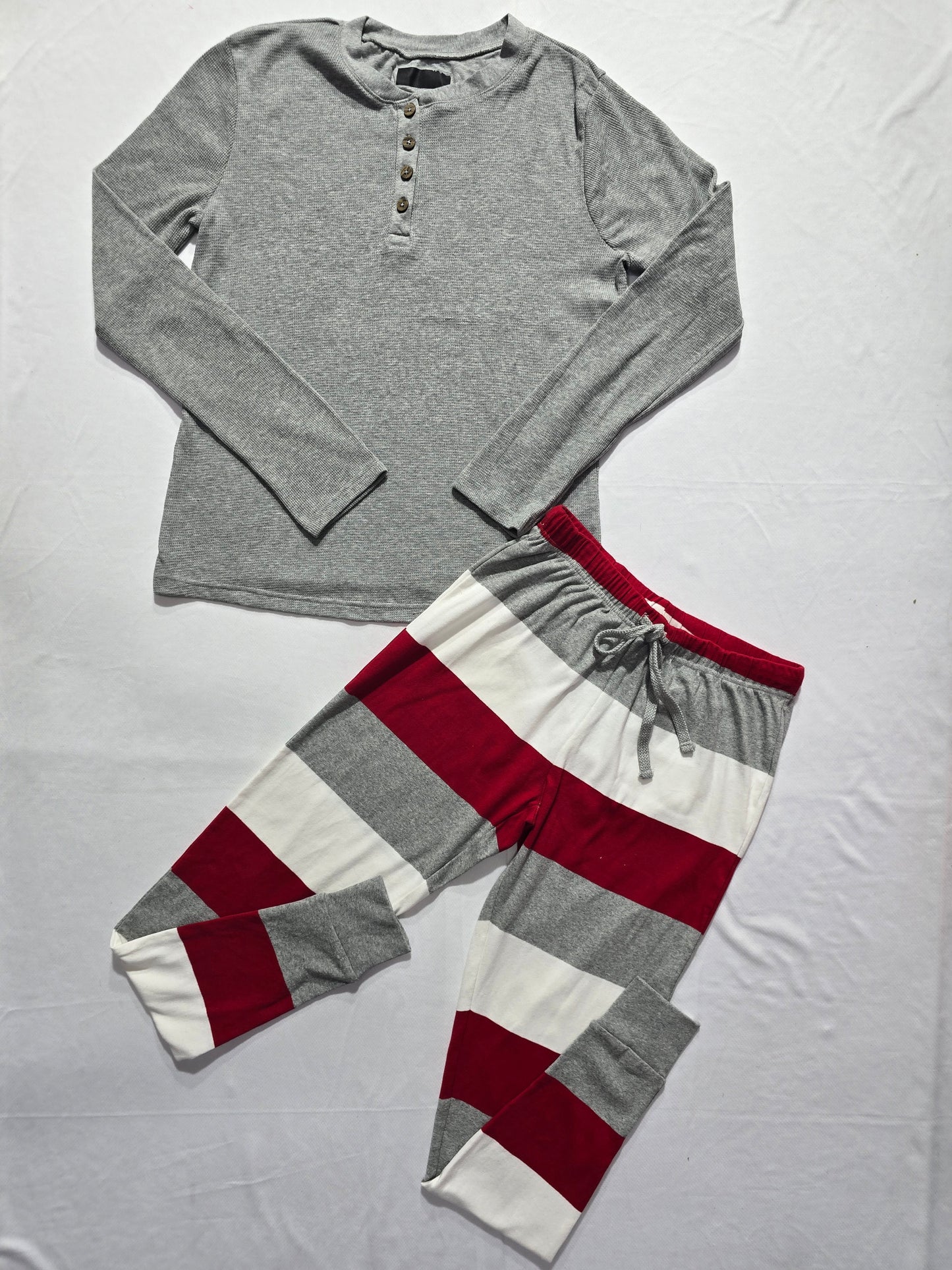 Women's pant set - waffle stripes