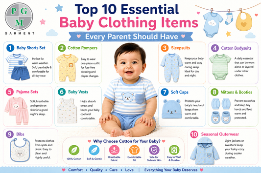 Top 10 essential baby clothing items for newborn babies