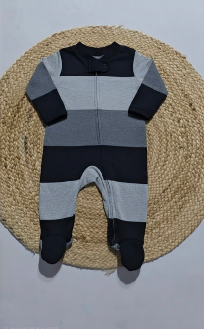 Baby's FS jumpsuit - Black striped