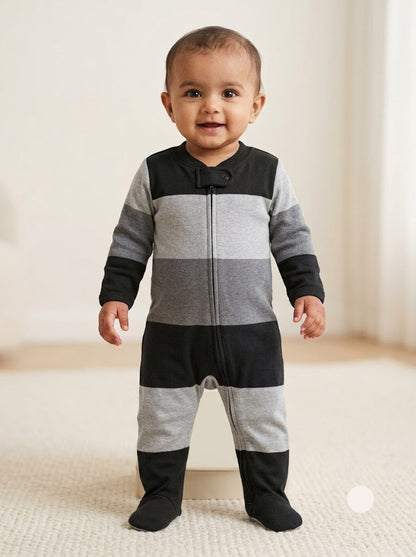 Baby's FS jumpsuit - Black striped