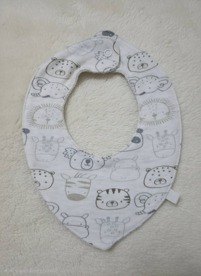Baby's bibs - Animal faces