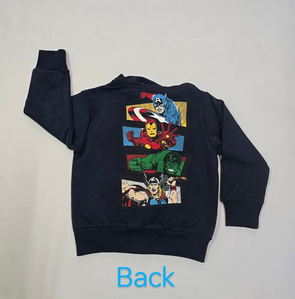 Boy's loop knit hoody zipper
