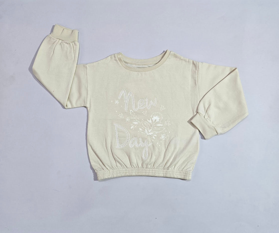 Girl's loop knit t-shirt