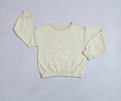 Girl's loop knit t-shirt