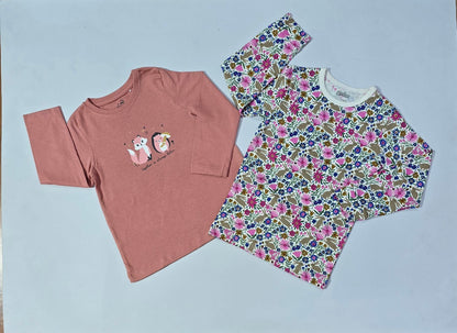 Girl's t-shirt (2 pcs combo)