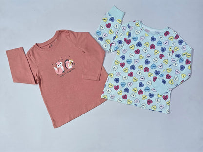 Girl's t-shirt (2 pcs combo)