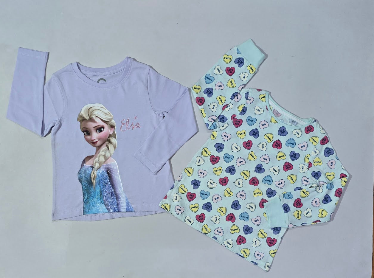 Girl's t-shirt (2 pcs combo)