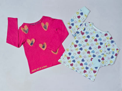 Girl's t-shirt (2 pcs combo)