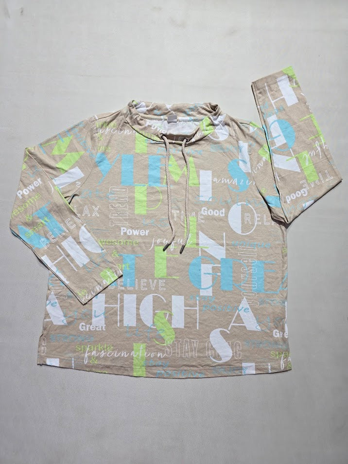 Women's close neck top