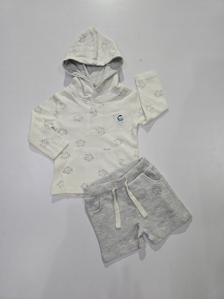 Baby's hoody shorts set