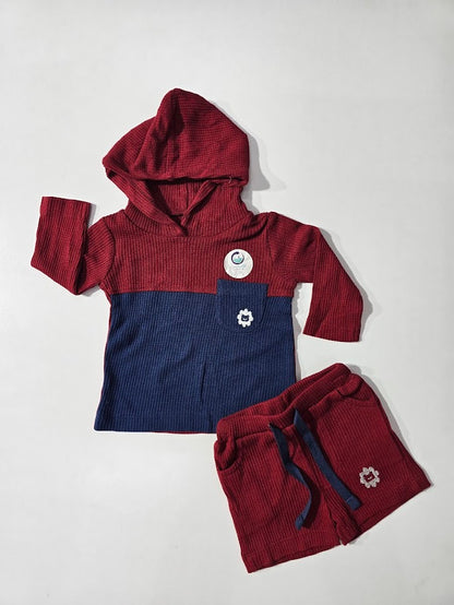 Baby's hoody shorts  set