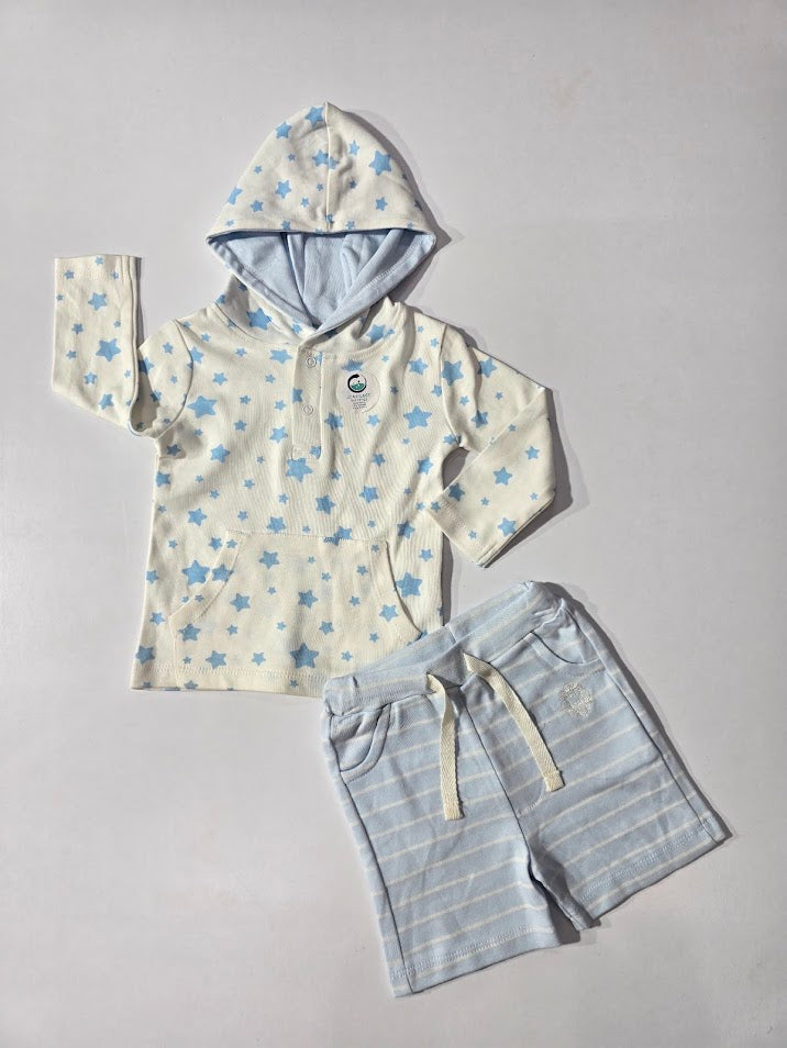 Baby's hoody shorts set