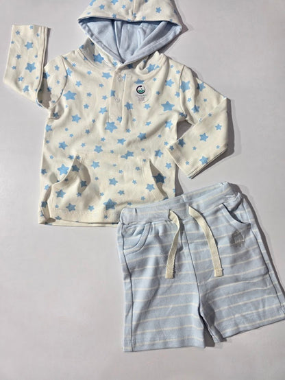 Baby's hoody shorts set
