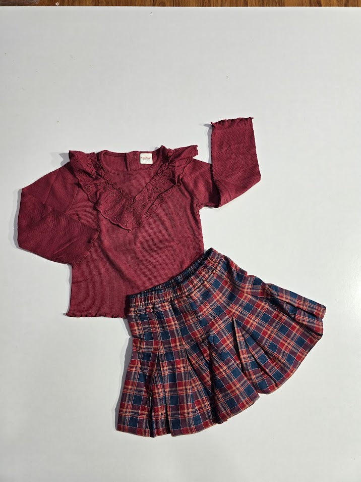 Girl's skirt set