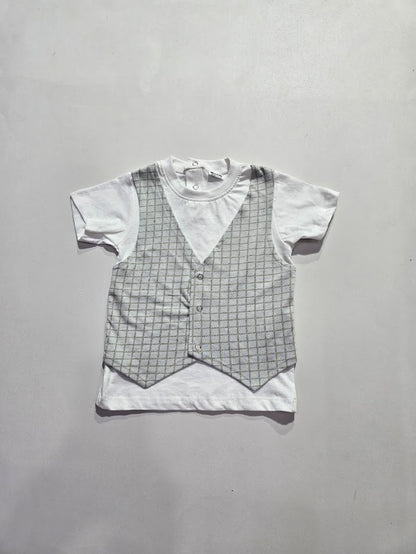 Baby's t-shirt with attached coat