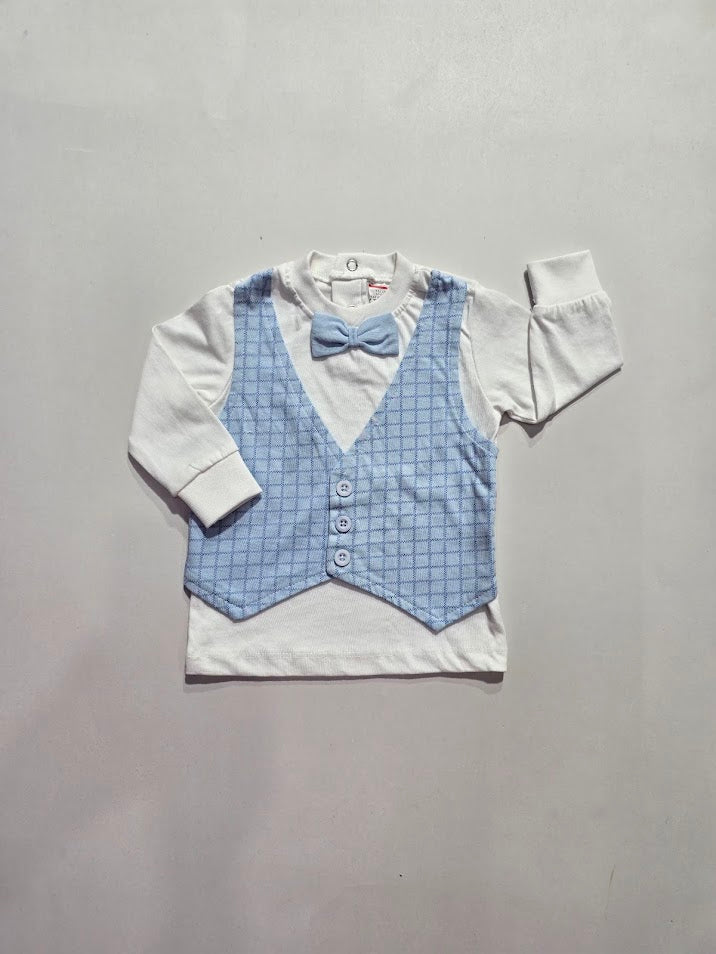 Baby's t-shirt with attached coat