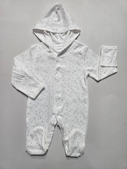Baby's jumpsuit with hoodie