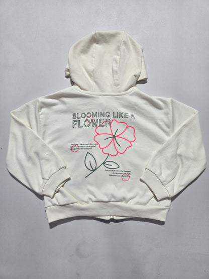 Girl's winter special full open zipper hoodie