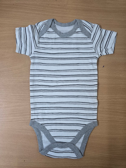 Baby's rompers - Black and White striped