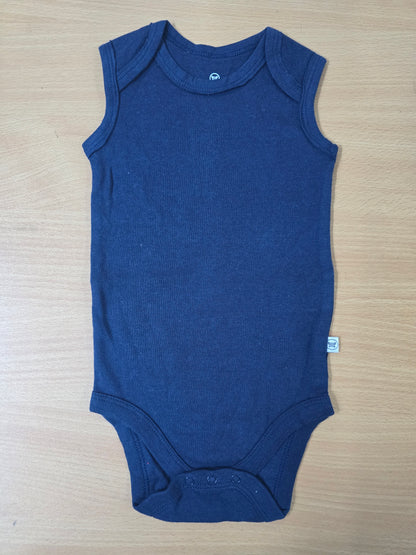 Baby's LS rompers - Dark Blue