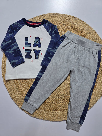 Baby's pant set - millitary (2 pack/ 2 top & 2 pant)