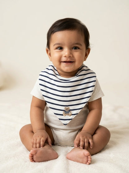 Baby's bibs - Teddy Stipes